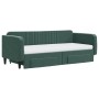 Sofá cama nido con cajones terciopelo verde oscuro 90x200 cm de vidaXL, Camas y somieres - Ref: Foro24-3197137, Precio: 475,8...