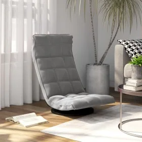 Silla de suelo giratoria de terciopelo gris claro de vidaXL, Sillas de suelo - Ref: Foro24-336564, Precio: 97,70 €, Descuento: %