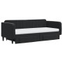 Sofá cama nido con cajones terciopelo negro 90x200 cm de vidaXL, Camas y somieres - Ref: Foro24-3197139, Precio: 477,56 €, De...