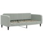 Sofá cama nido con cajones terciopelo gris claro 90x200 cm de vidaXL, Camas y somieres - Ref: Foro24-3197135, Precio: 481,73 ...