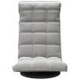 Drehbarer Bodenstuhl aus hellgrauem Samt von vidaXL, Bodenstühle - Ref: Foro24-336564, Preis: 97,70 €, Rabatt: %