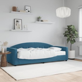 Sofá cama con colchón terciopelo azul 80x200 cm de vidaXL, Camas y somieres - Ref: Foro24-3197269, Precio: 329,91 €, Descuent...