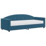 Sofá cama con colchón terciopelo azul 80x200 cm de vidaXL, Camas y somieres - Ref: Foro24-3197269, Precio: 329,91 €, Descuent...