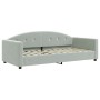 Sofá cama con colchón terciopelo gris claro 90x200 cm de vidaXL, Camas y somieres - Ref: Foro24-3197277, Precio: 300,06 €, De...