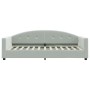 Sofá cama con colchón terciopelo gris claro 90x200 cm de vidaXL, Camas y somieres - Ref: Foro24-3197277, Precio: 300,06 €, De...