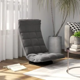 Silla de suelo giratoria de terciopelo gris oscuro de vidaXL, Sillas de suelo - Ref: Foro24-336565, Precio: 98,42 €, Descuent...
