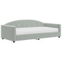 Sofá cama con colchón terciopelo gris claro 100x200 cm de vidaXL, Camas y somieres - Ref: Foro24-3197284, Precio: 342,08 €, D...