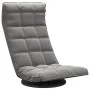 Drehbarer Bodenstuhl aus dunkelgrauem Samt von vidaXL, Bodenstühle - Ref: Foro24-336565, Preis: 98,42 €, Rabatt: %