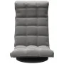 Drehbarer Bodenstuhl aus dunkelgrauem Samt von vidaXL, Bodenstühle - Ref: Foro24-336565, Preis: 98,42 €, Rabatt: %