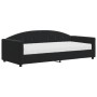 Sofá cama con colchón terciopelo negro 90x200 cm de vidaXL, Camas y somieres - Ref: Foro24-3197281, Precio: 299,11 €, Descuen...
