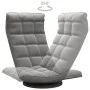 Drehbarer Bodenstuhl aus dunkelgrauem Samt von vidaXL, Bodenstühle - Ref: Foro24-336565, Preis: 98,42 €, Rabatt: %