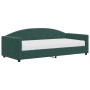 Sofá cama con colchón terciopelo verde oscuro 90x200 cm de vidaXL, Camas y somieres - Ref: Foro24-3197279, Precio: 312,63 €, ...