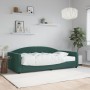 Sofá cama con colchón terciopelo verde oscuro 100x200 cm de vidaXL, Camas y somieres - Ref: Foro24-3197286, Precio: 341,83 €,...