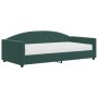 Sofá cama con colchón terciopelo verde oscuro 100x200 cm de vidaXL, Camas y somieres - Ref: Foro24-3197286, Precio: 341,83 €,...