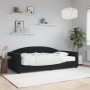 Sofá cama con colchón terciopelo negro 100x200 cm de vidaXL, Camas y somieres - Ref: Foro24-3197288, Precio: 340,07 €, Descue...