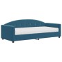 Sofá cama con colchón terciopelo azul 90x200 cm de vidaXL, Camas y somieres - Ref: Foro24-3197276, Precio: 313,74 €, Descuent...
