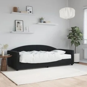 Sofa bed with black velvet mattress 90x190 cm by vidaXL, Beds and slatted bases - Ref: Foro24-3197292, Price: 296,32 €, Disco...