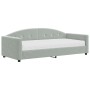 Sofá cama con colchón terciopelo gris claro 90x190 cm de vidaXL, Camas y somieres - Ref: Foro24-3197290, Precio: 308,51 €, De...