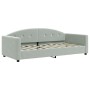 Sofá cama con colchón terciopelo gris claro 90x190 cm de vidaXL, Camas y somieres - Ref: Foro24-3197290, Precio: 308,51 €, De...
