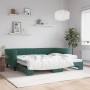 Sofá cama nido terciopelo verde oscuro 90x200 cm de vidaXL, Camas y somieres - Ref: Foro24-3197773, Precio: 255,75 €, Descuen...