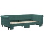 Sofá cama nido terciopelo verde oscuro 90x200 cm de vidaXL, Camas y somieres - Ref: Foro24-3197773, Precio: 255,75 €, Descuen...