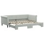 Sofá cama nido terciopelo gris claro 90x200 cm de vidaXL, Camas y somieres - Ref: Foro24-3197771, Precio: 257,56 €, Descuento: %