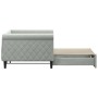 Sofá cama nido terciopelo gris claro 90x200 cm de vidaXL, Camas y somieres - Ref: Foro24-3197771, Precio: 257,56 €, Descuento: %