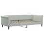 Sofá cama nido terciopelo gris claro 90x200 cm de vidaXL, Camas y somieres - Ref: Foro24-3197771, Precio: 257,56 €, Descuento: %