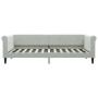 Sofá cama nido terciopelo gris claro 90x200 cm de vidaXL, Camas y somieres - Ref: Foro24-3197771, Precio: 257,56 €, Descuento: %