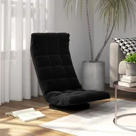 Silla de suelo giratoria de terciopelo negro de vidaXL, Sillas de suelo - Ref: Foro24-336570, Precio: 105,85 €, Descuento: %