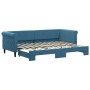 Sofá cama nido terciopelo azul 80x200 cm de vidaXL, Camas y somieres - Ref: Foro24-3197763, Precio: 249,09 €, Descuento: %