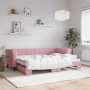 Sofá cama nido terciopelo rosa 80x200 cm de vidaXL, Camas y somieres - Ref: Foro24-3197767, Precio: 253,65 €, Descuento: %
