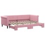 Sofá cama nido terciopelo rosa 80x200 cm de vidaXL, Camas y somieres - Ref: Foro24-3197767, Precio: 253,65 €, Descuento: %