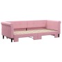 Sofá cama nido terciopelo rosa 80x200 cm de vidaXL, Camas y somieres - Ref: Foro24-3197767, Precio: 253,65 €, Descuento: %