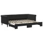 Sofá cama nido terciopelo negro 90x200 cm de vidaXL, Camas y somieres - Ref: Foro24-3197775, Precio: 256,21 €, Descuento: %