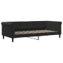 Sofá cama nido terciopelo negro 90x200 cm de vidaXL, Camas y somieres - Ref: Foro24-3197775, Precio: 256,21 €, Descuento: %