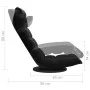 Silla de suelo giratoria de terciopelo negro de vidaXL, Sillas de suelo - Ref: Foro24-336570, Precio: 105,85 €, Descuento: %