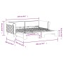 Sofá cama nido terciopelo negro 90x200 cm de vidaXL, Camas y somieres - Ref: Foro24-3197775, Precio: 256,21 €, Descuento: %