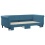 Sofá cama nido terciopelo azul 90x200 cm de vidaXL, Camas y somieres - Ref: Foro24-3197770, Precio: 250,76 €, Descuento: %