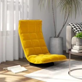 Silla de suelo giratoria de terciopelo amarillo de vidaXL, Sillas de suelo - Ref: Foro24-336571, Precio: 106,52 €, Descuento: %