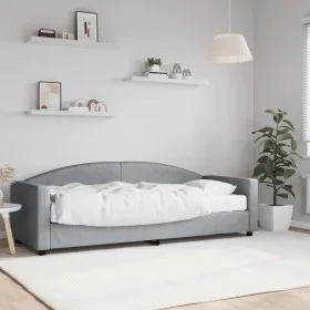 Sofá cama con colchón tela gris claro 80x200 cm de vidaXL, Camas y somieres - Ref: Foro24-3197165, Precio: 311,85 €, Descuent...