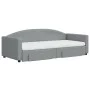 Sofá cama nido con cajones tela gris claro 90x200 cm de vidaXL, Camas y somieres - Ref: Foro24-3197242, Precio: 482,67 €, Des...