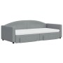 Sofá cama nido con cajones tela gris claro 90x200 cm de vidaXL, Camas y somieres - Ref: Foro24-3197242, Precio: 481,00 €, Des...