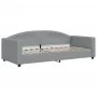 Sofá cama nido con cajones tela gris claro 90x200 cm de vidaXL, Camas y somieres - Ref: Foro24-3197242, Precio: 482,67 €, Des...