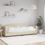 Sofá cama con colchón tela crema 80x200 cm de vidaXL, Camas y somieres - Ref: Foro24-3197169, Precio: 318,36 €, Descuento: %
