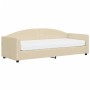 Sofá cama con colchón tela crema 80x200 cm de vidaXL, Camas y somieres - Ref: Foro24-3197169, Precio: 318,36 €, Descuento: %