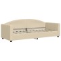 Sofá cama con colchón tela crema 80x200 cm de vidaXL, Camas y somieres - Ref: Foro24-3197169, Precio: 318,36 €, Descuento: %