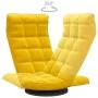 Silla de suelo giratoria de terciopelo amarillo de vidaXL, Sillas de suelo - Ref: Foro24-336571, Precio: 106,52 €, Descuento: %