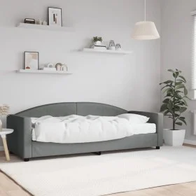 Sofa bed with dark gray fabric mattress 80x200 cm by vidaXL, Beds and slatted bases - Ref: Foro24-3197166, Price: 314,78 €, D...