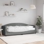 Sofá cama con colchón tela gris oscuro 80x200 cm de vidaXL, Camas y somieres - Ref: Foro24-3197166, Precio: 320,23 €, Descuen...